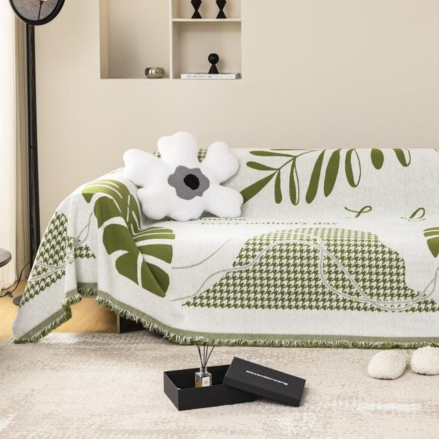 Super Six Universal Sofaüberwurf aus Chenille in Chevron-Optik, Breite: 180 cm, Tiefe: 130 cm - Bild 1