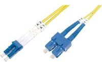 Digitus LWL Patchkabel Duplex Singlemode OS2 9/125 µm LC auf SC Gelb - Bild 1