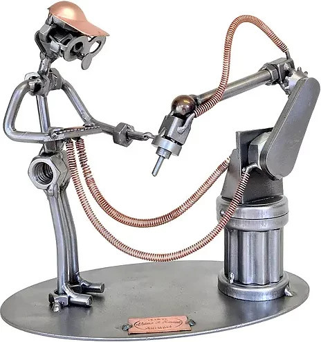 Schraubenmännchen Automatisierungstechniker von Hinz & Kunst aus Metall in Multicolour - Bild 1
