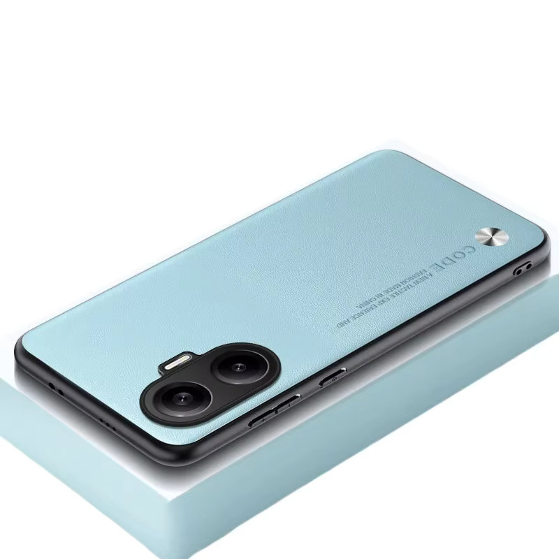 Luxus PU Leder Schutzhülle für Xiaomi Poco F7 Ultra F6 F3 F5 X6 X7 M6 Pro C40 Stoßfeste Silikon Handyhülle in Schwarz oder Blau - Bild 2