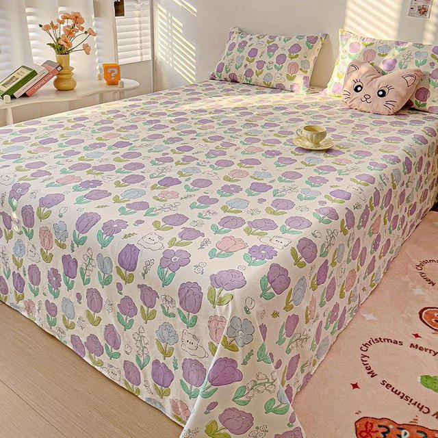 Super Six Cartoon Bettlaken mit Hundemotiv aus Mikrofaser, Mehrfarbig, B: 120 cm, L: 230 cm - Bild 1