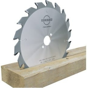 EDESSÖ Handkreissägeblatt für Akku-Maschinen, Dünnschnittsägeblatt mit Hartmetallspitzen für Holz und Kunststoff, Farbe: Silber, Durchmesser: 165 mm, Schnittdicke: 1,8 mm, Schnittspalt: 1,2 mm, Bohrung: 20 mm, Zähne: 18 - Bild 1