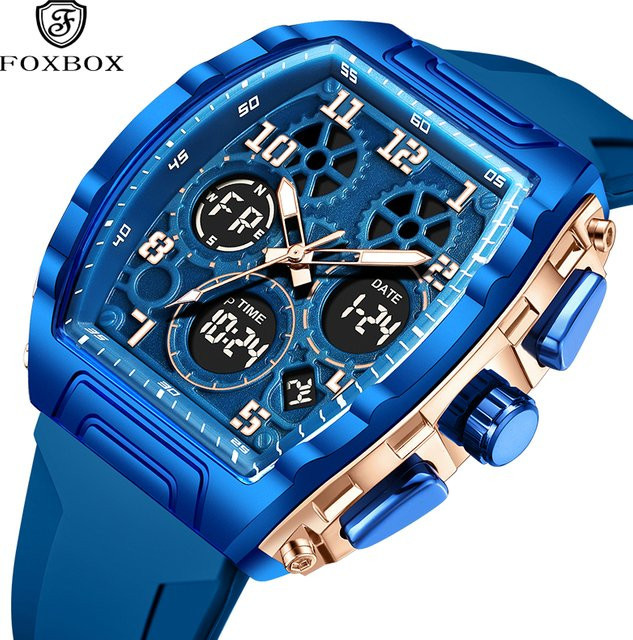 FOXBOX Chronograph, Quarz, Silikon, Herren - Bild 1