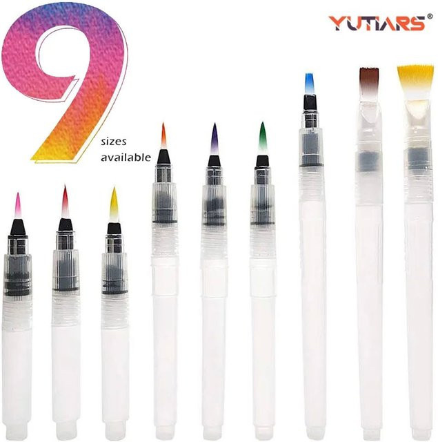 Yutiars Aquarell-Pinselstift-Set in Mehrfarben für wasserlösliche Buntstifte - Bild 1