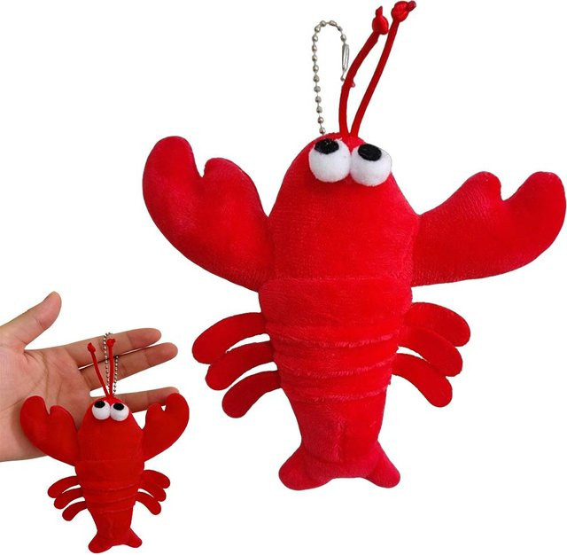 Binchi Fitness Schlüsselanhänger Hummer Plüsch, Unisex - Bild 1