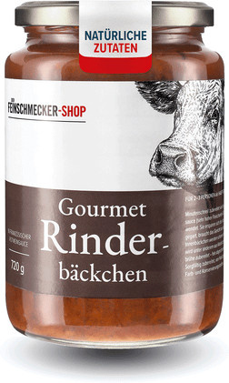 Feinschmecker Shop Gourmet Rinderbäckchen 300 g - Bild 1