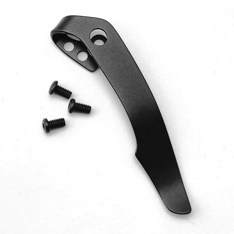 Sailor 29TLCC Rückenclip aus Titanlegierung für Messer als Taschenclip in Grau und Schwarz - Bild 2