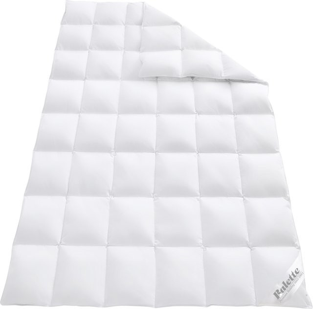 BALETTE Premium Daunen-Kassettenbettdecke Elegance in Weiß, B/B: 135 x 200 cm, mit Daunen und Federn, ganzjährig nutzbar - Bild 1