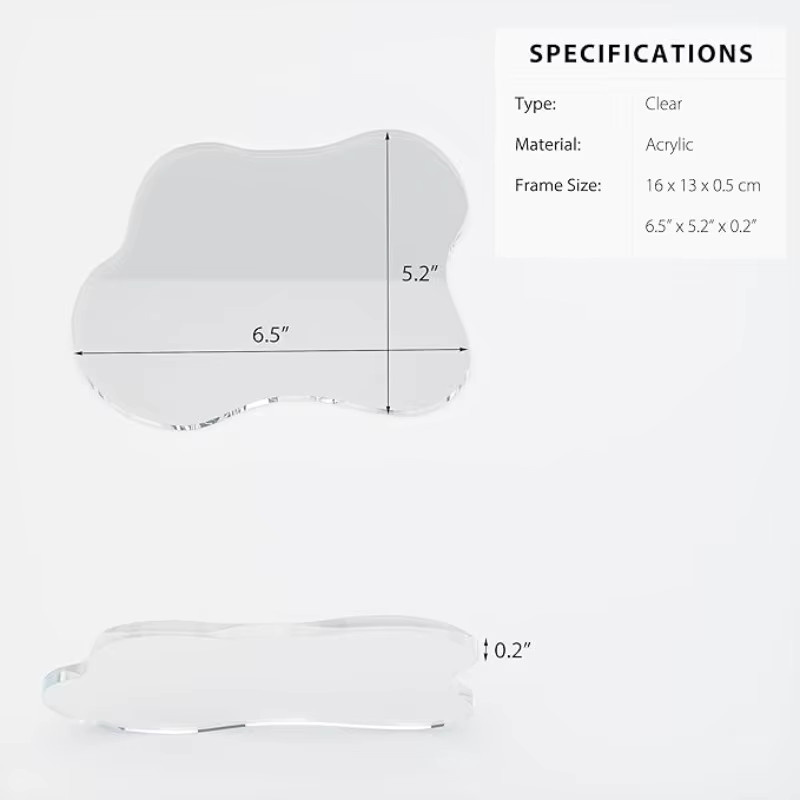 Transparenter Untersetzer aus Acryl in unregelmäßiger Form für Küche und Bar - Bild 2