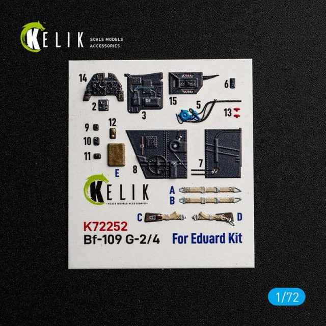 Eduard Bf-109 G-2/4 - Interior 3D-Decals - Bild 1