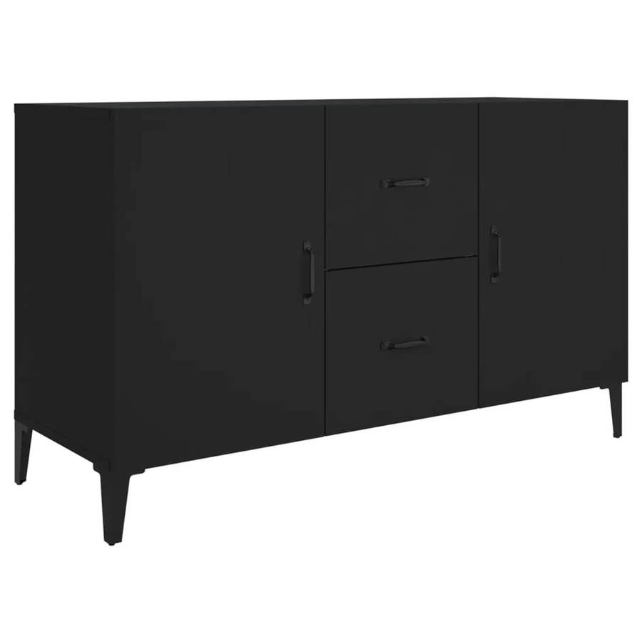 vidaXL Sideboard Schwarz aus Holzwerkstoff B/T/H: 100 x 36 x 60 cm - Bild 2