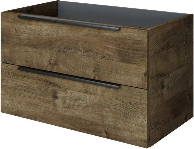 Pelipal Waschbeckenunterschrank Quantum 07 Eiche Ribbeck Quer mit 2 Auszügen, Breite: 80 cm, Höhe: 48 cm, Tiefe: 42,9 cm - Bild 1