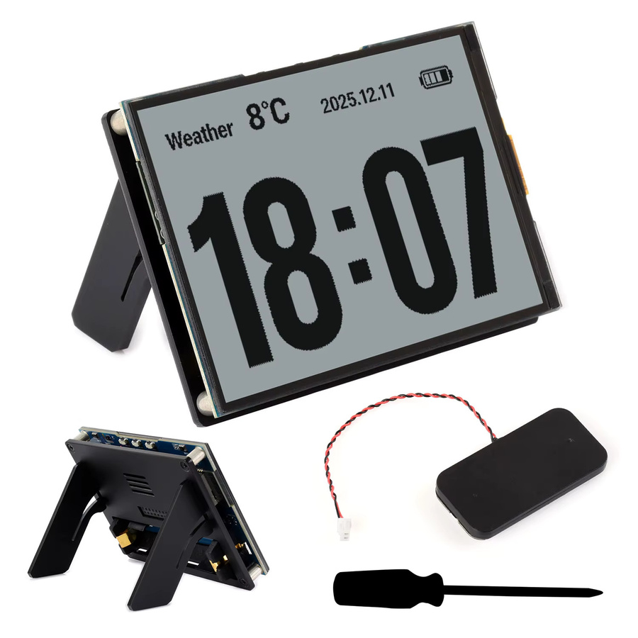 Waveshare ESP32-S3 4,2-Zoll-RLCD-Entwicklungsboard in Schwarz mit Wi-Fi und Bluetooth für KI-Sprachinteraktion - Bild 3