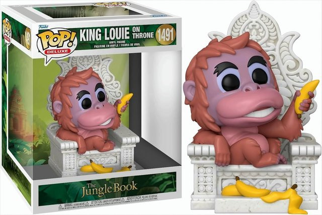 Funko Disney Pop Deluxe-Jungle Book King Louie on Throne, Einzelfigur, 13cm - Bild 1