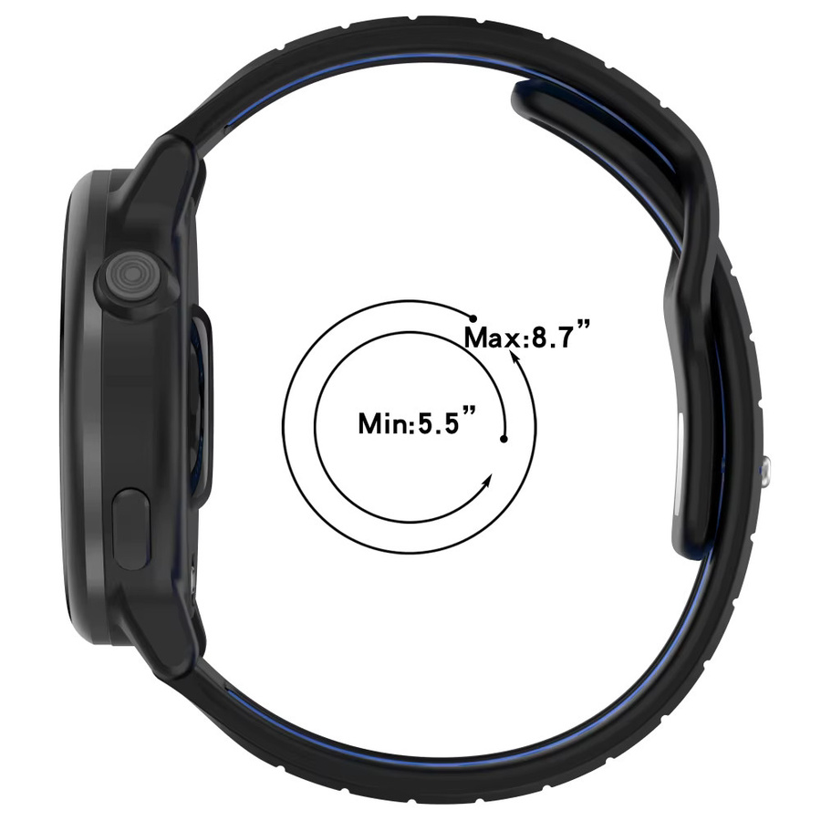 Xiaomi Uhrenarmband Silikon, 22 mm, Schwarz, Unisex - Bild 2