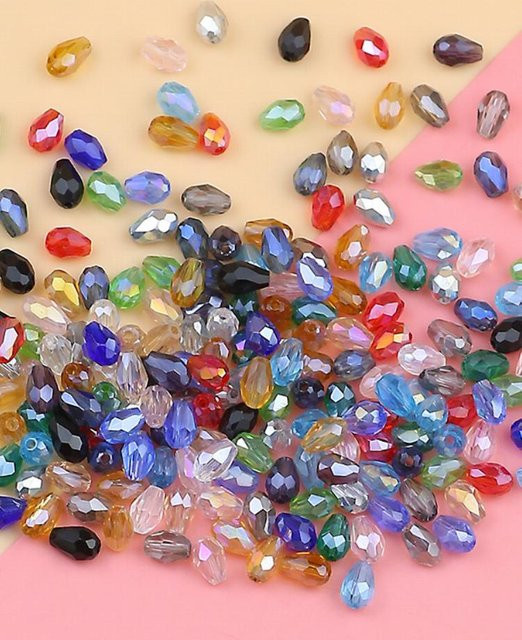 JHNBY Perlen, Wassertropfen, Birnenform, 4*6mm, Unisex - Bild 1