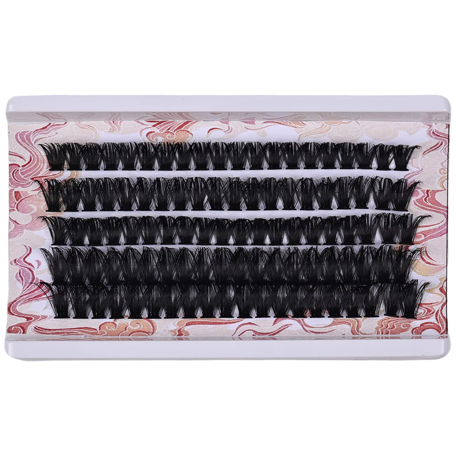 JIEFUXIN Wimpernbüschel, 100 Stück, 3D Russische Volumen-Wimpern, Black, Unisex - Bild 6