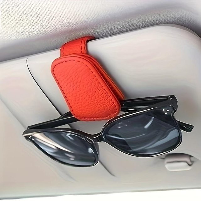 NATAWA Sonnenbrillenhalter, Leder, orange - Bild 1