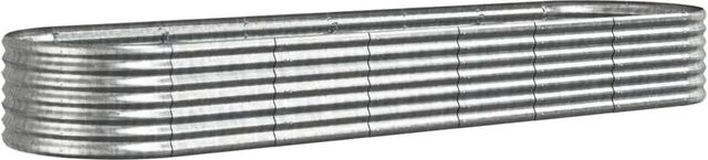 Furnicato Hochbeet aus verzinktem Stahl in Silber, B/T/H: 296 x 80 x 36 cm - Bild 1