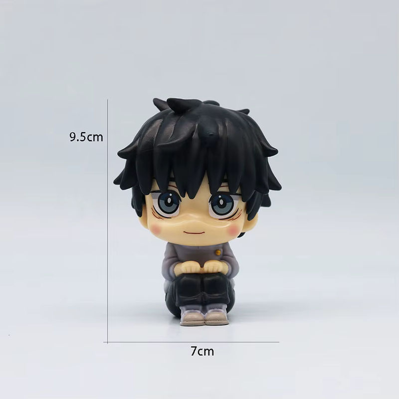 Bandai Jujutsu Kaisen Anime Figuren Set aus 5 Teilen mit Yuji Itadori und Gojo Satoru in Q-Version aus Kunststoff, mehrfarbig - Bild 2