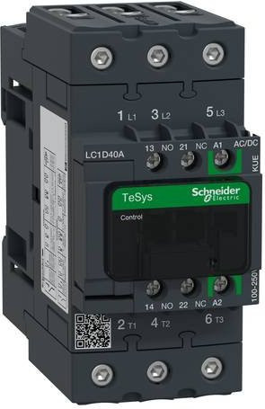 Schneider Electric LC1D40AKUE Leistungsschütz in Grau - Bild 1