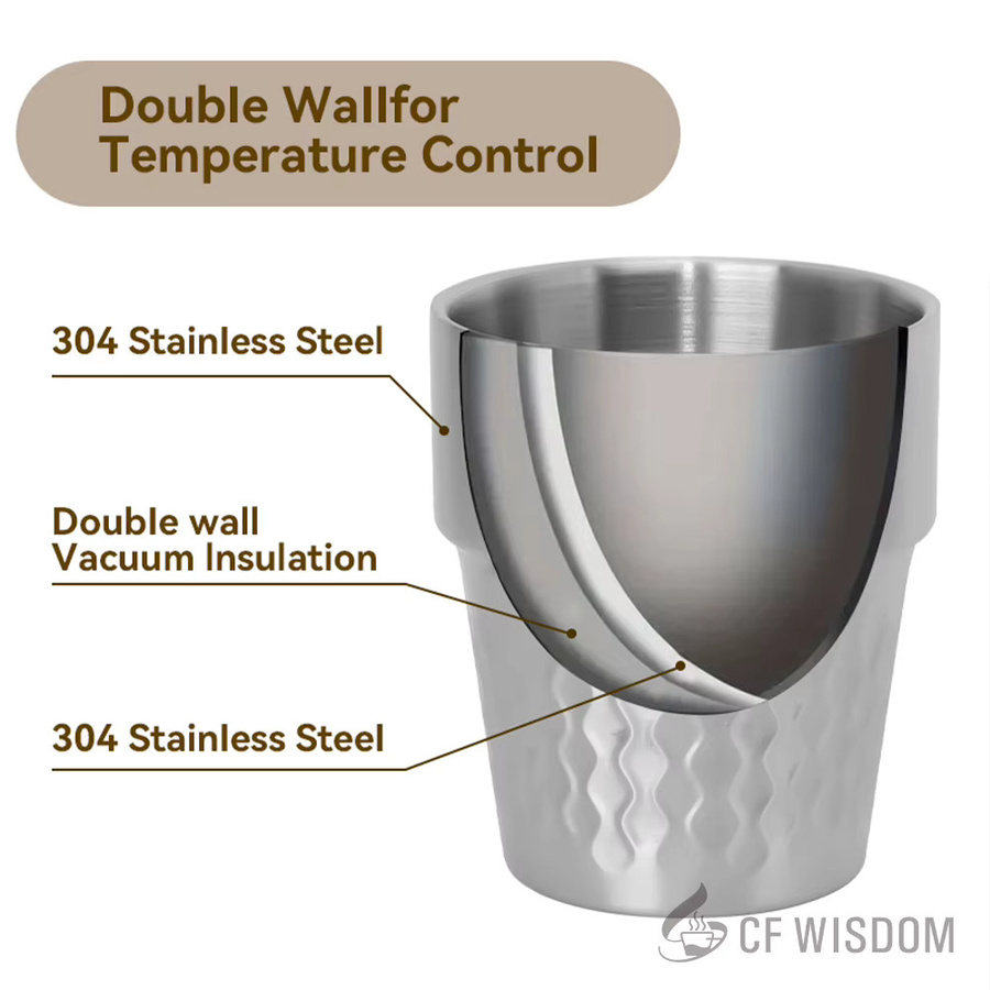 CF Wisdom Edelstahl Trinkbecher aus Edelstahl 304 in Silber, stapelbarer Campingbecher für Outdoor und Wandern, 295,7 ml - Bild 3