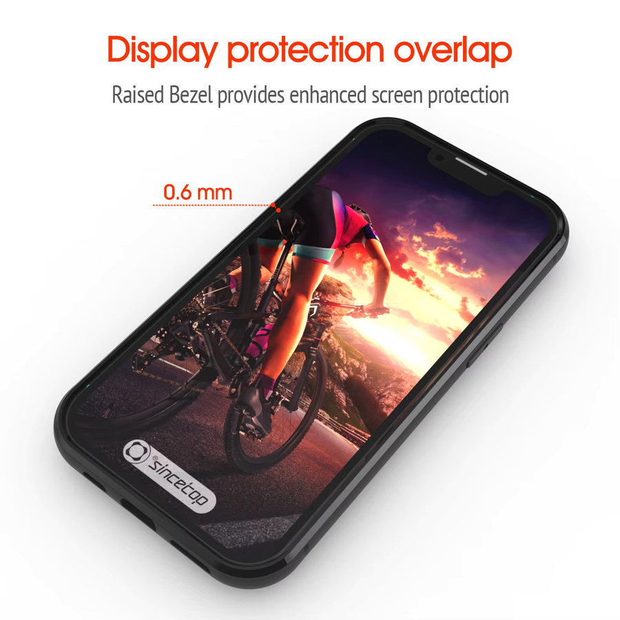 Sincetop Stoßfeste Hülle für iPhone 17 16 15 14 Plus 13 Mini 12 11 Pro 15 Pro Max mit Adapter für Sincetop Gen 1/2 Mount in Schwarz - Bild 2
