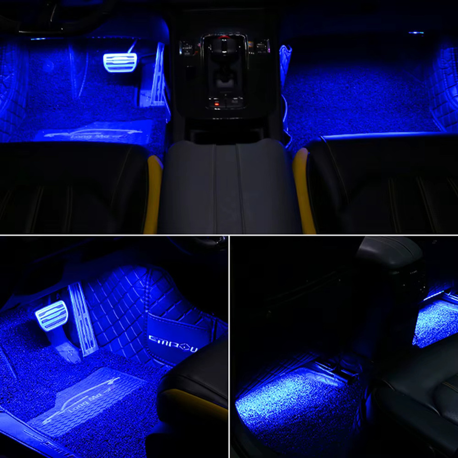 WUMFIRE RGB LED Auto Ambiente Beleuchtung mit USB, App- und Musiksteuerung sowie Fernbedienung, Multicolour - Bild 4