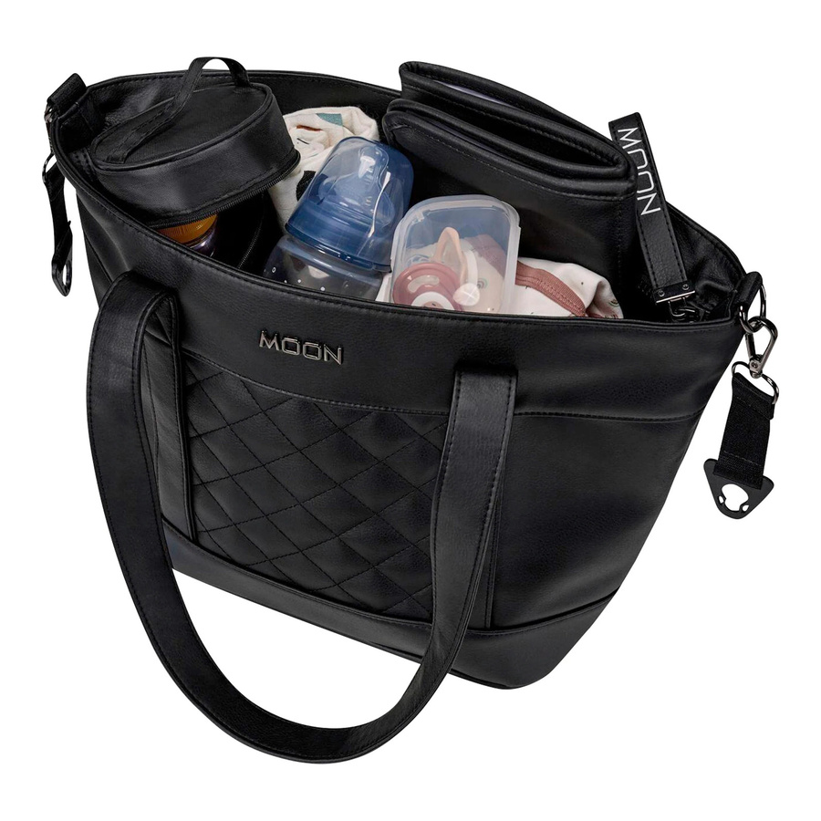 Moon Wickeltasche V-Shape Bag Schultertasche schwarz B: 41,0 cm, H: 28,0 cm, T: 16,0 cm - Bild 2