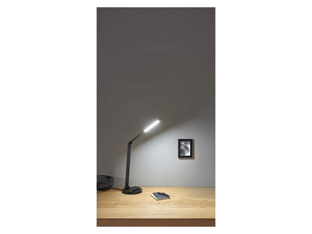 LIVARNO HOME LED Tischleuchte mit induktivem Laden und Dimmer in Schwarz - Bild 3