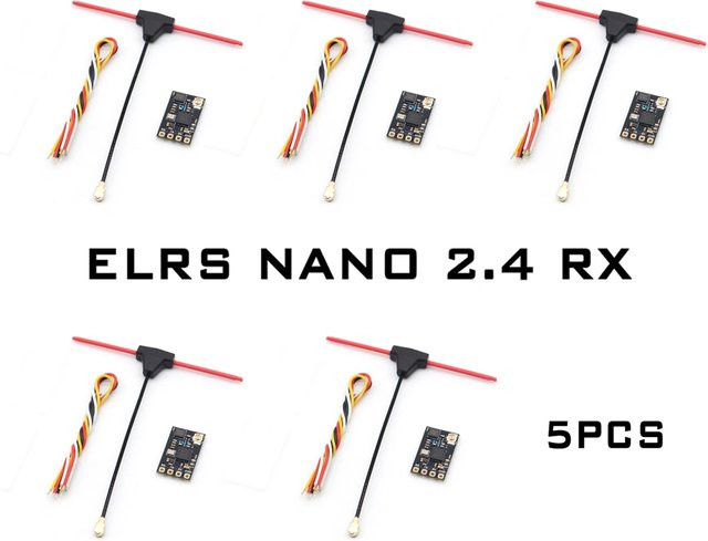 SoloGood CYCLONE ELRS 2.4G NANO RX ExpressLRS Mini-Empfänger in Schwarz für RC FPV Langstrecken-Drohnen und Racing-Quadcopter - Bild 1
