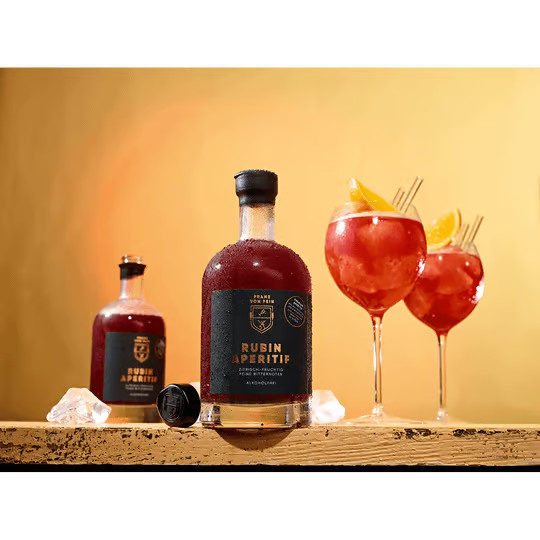 Franz von Fein Alkoholfreie Spirituose Rubin Aperitif 0,5 l - Bild 2