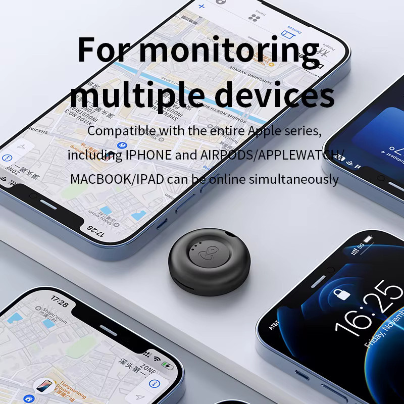 GGBEE Mini Bluetooth Anti-Verlust-Gerät als GPS-Tracker für iOS Find My App in Schwarz - Bild 5