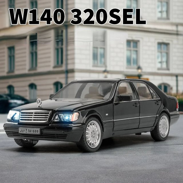 Maisto Mercedes-Benz W140 320SEL Oldtimer, Automodell, 1:24, mit Licht und Sound - Bild 1