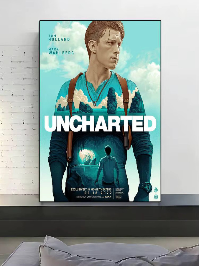 Uncharted 4 Vintage Poster Wasserdichter Wandkunstaufkleber Multicolour B: 15,0 cm, H: 15,0 cm - Bild 7