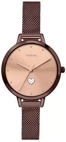 Oui & Me Damenuhr, Edelstahl, Quarz, 32 mm, Gold - Bild 1