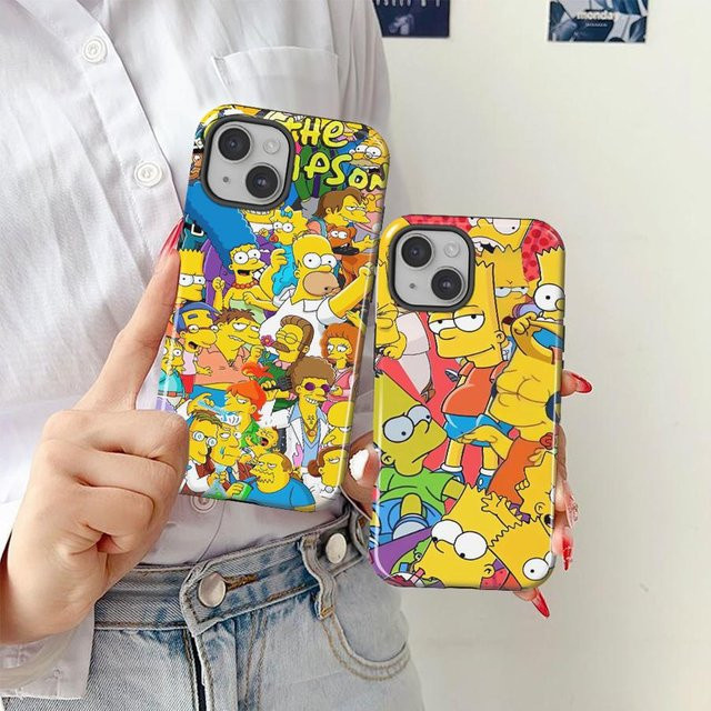 Homer Simpson Softcover Handyhülle für Apple iPhone in Multicolor - Bild 1