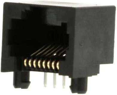 Molex Cat 3 Mod Jack/Plug 438600001 Buchse Schwarz - Bild 1