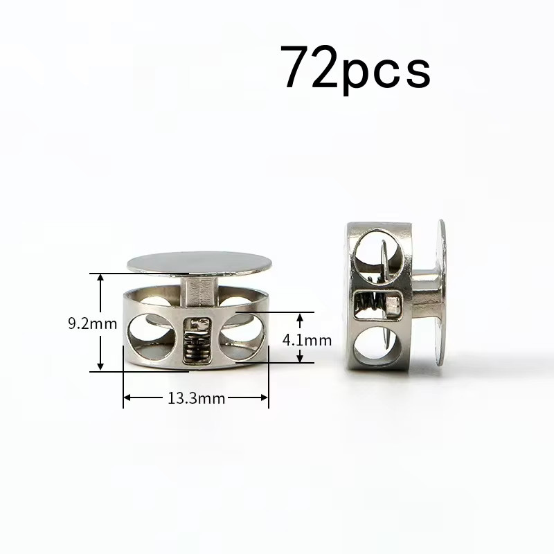 72 Stück Multifunktions-Clips aus Aluminiumlegierung in Silber für Hüte und Rucksäcke - Bild 1