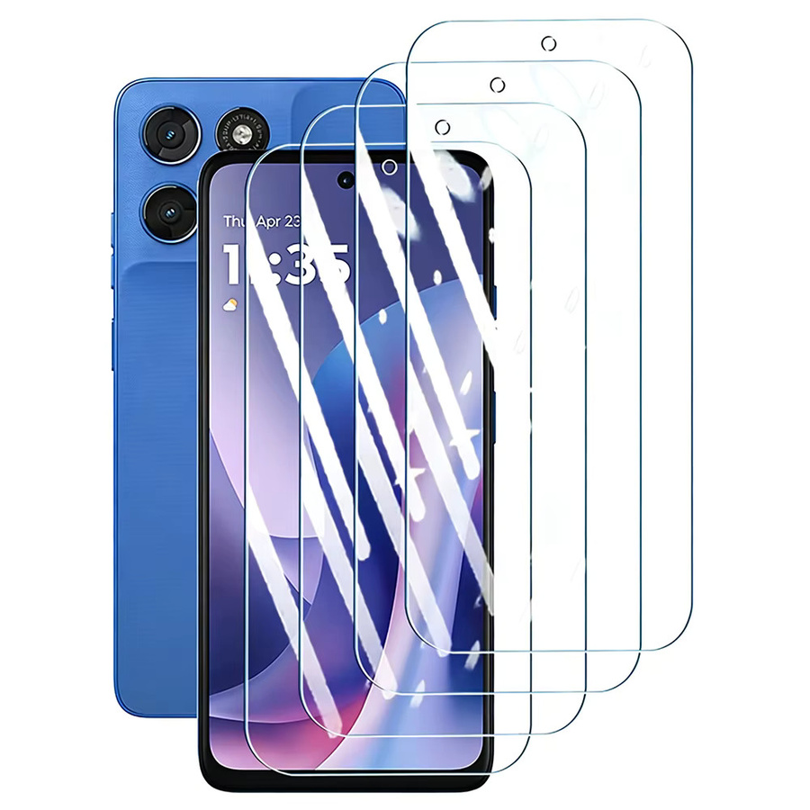 NNBILI 4 Stück HD Full Coverage Displayschutzfolie aus gehärtetem Glas für Motorola Moto G66j G66y G56 E15 G05 G15 in Transparent - Bild 5