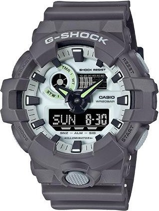 CASIO Armbanduhr, Analog-Digital, Kunststoff, Grau, Unisex - Bild 1