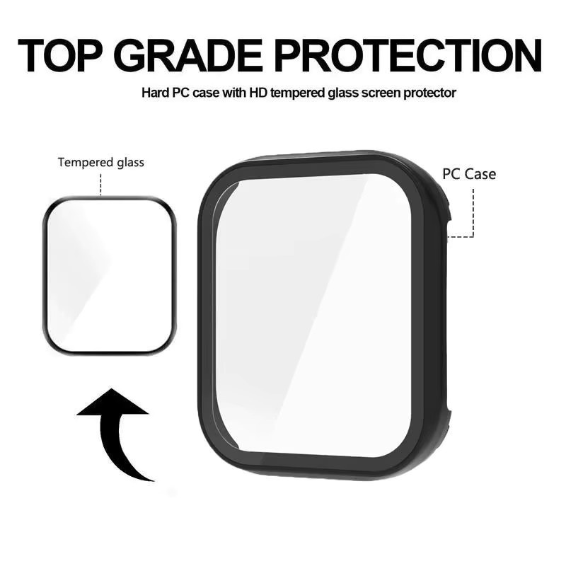 Huami Amazfit Bip 6 Uhren-Displayschutz, PC-Gehäuse, Gehärtetes Glas - Bild 4