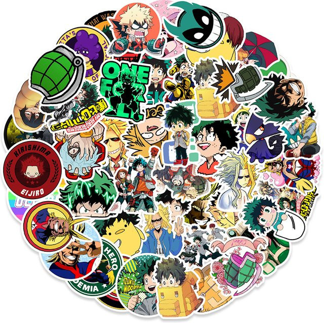 Bandai My Hero Academia Manga Aufkleber, Bunt / Mehrfarbig - Bild 1