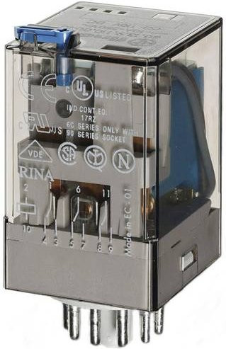 Finder Steckrelais 60.13.9.024.5070 24 V/DC 10A 3 Wechsler 10er Tray - Bild 1