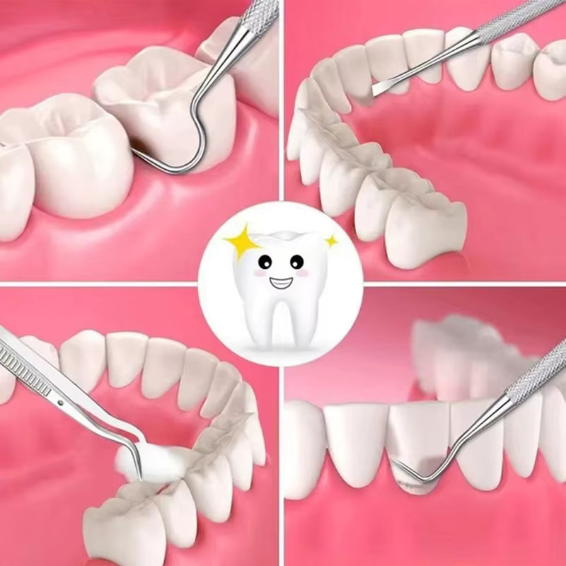 GULPOOE Dental-Werkzeugset aus Edelstahl, 3-teilig, Unisex - Bild 2