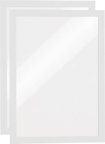 DURAFRAME A4 Info-Rahmen selbstklebend Weiß, 2er-Set, B: 23,6 cm, H: 32,2 cm - Bild 1