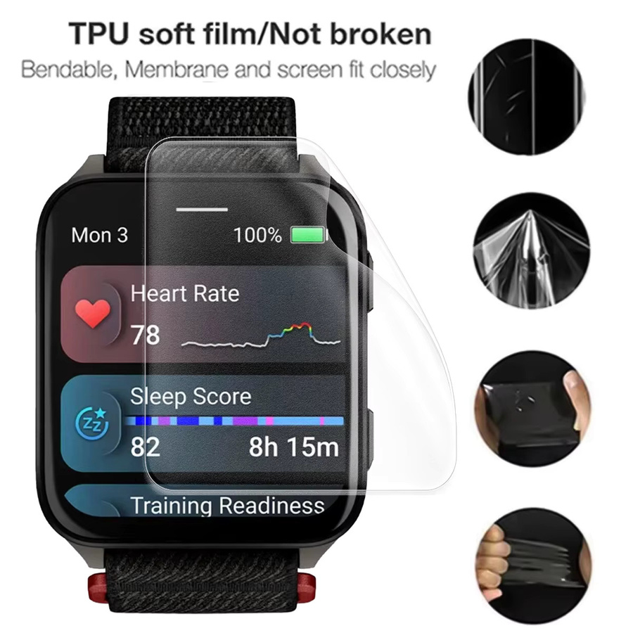 OAKCHARM Smartwatch Zubehör, Hydrogel Film, transparent, Unisex - Bild 3