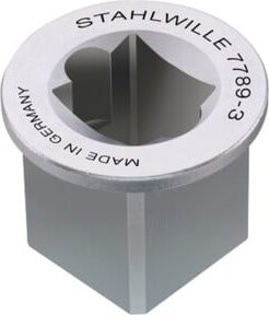 Stahlwille Vierkant-Adapter in Silber, Länge: 44 mm, Durchmesser: 60 mm - Bild 1