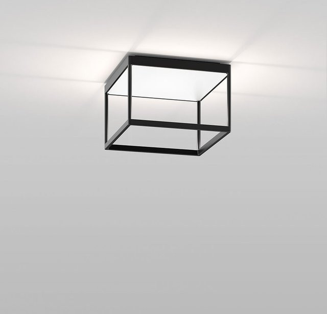 Serien Lighting Reflex² Ceiling M 200 LED-Deckenleuchte in Schwarz und Weiß mit Pyramidenstruktur, dimmbar, warmweiß (2700K) - Bild 1