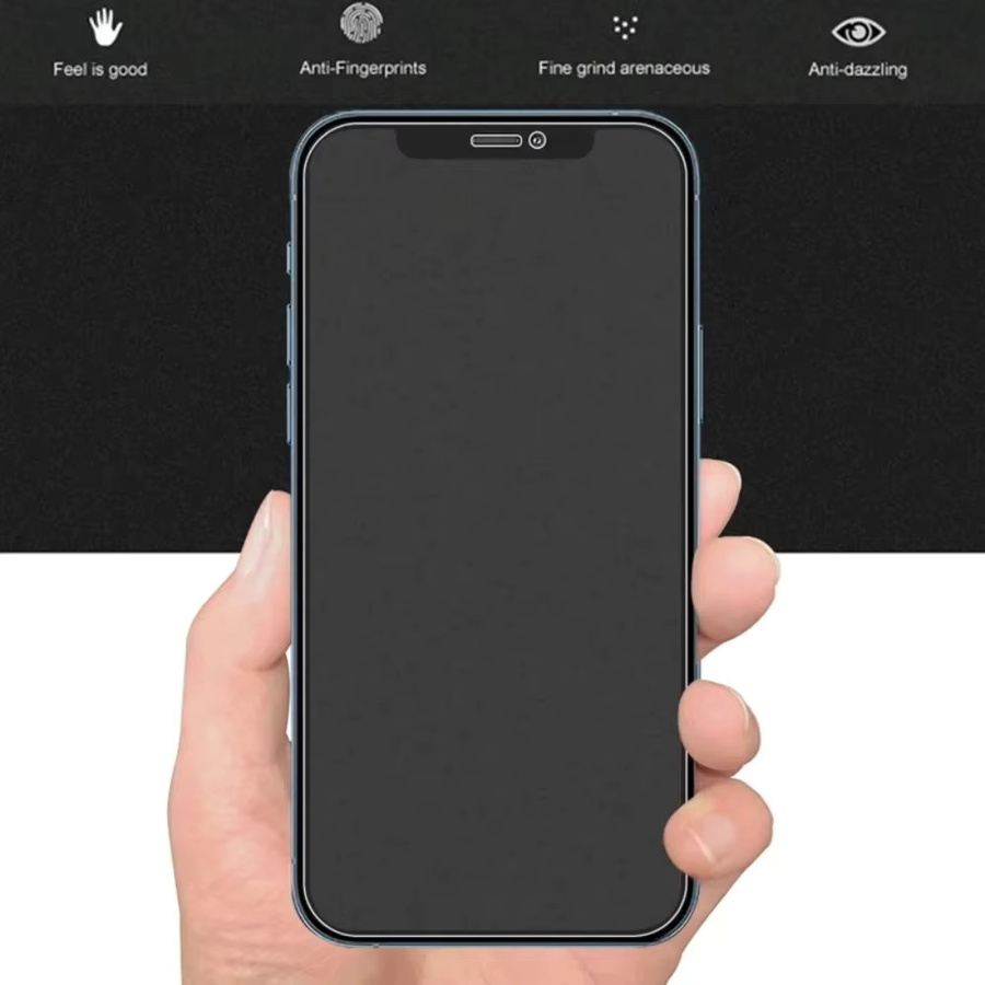 3er-Set SFHOMIE Matte Full Screen Protektoren für iPhone 11 12 13 14 15 Pro Max Plus XS XR in Transparent - Bild 2